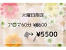 【火曜日限定クーポン】アロママッサージ60分¥5500
