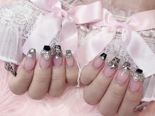 モカ 京橋(moca)/【Akari】ヒョウ柄ネイル