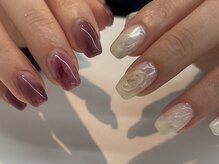 キルナリビング(kiruna living)/アシンメトリーネイル。