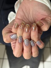 ユージューネイルルーム(UJU nail room)/ぐるぐる星ホログラムネイル