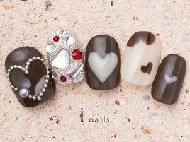 ハートチョコネイル10480円