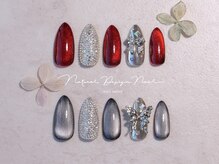 ナチュラルデザイン 品川本店(Natural Design)/シンプルアート4本ネイル/本田