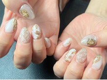 プロモート 岡山城下店(Promote)/masamiDXゴールドフラワーネイル