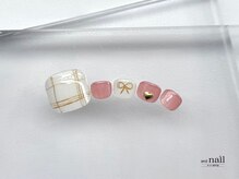 アンドラッシュ アンドネイル 本郷三丁目駅前店(and lash/and nail)/フット定額　シンプル全体アート