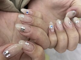 ベージュ/ホロ/staff:yamada