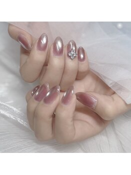 アムネイル(Amu Nail)の写真/洗練されたワンホン系で魅せる指先♪長さだし×絶妙な艶感でモテ可愛を実現！自信が宿る美シルエットに。