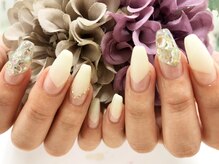 ダブルネイル(Double Nail)/[石田] 秋のシンプルホワイト