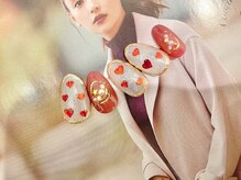 プラスジャム(Plus Jam)/【new】ハートとミラーネイル