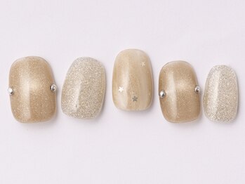 アイ ネイルズ 天神店(I nails)/Kirakiraブラウン　¥7000