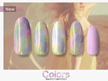 カラーズ広尾 ネイルラウンジ(Colors Hiroo Nail Lounge)/オーロラネイル ミラー 上品