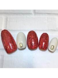 ハンド　アート6本　ホロネイル