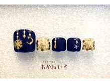 ネイルサロン あかねいろ/冬フットクリスマスオーナメント