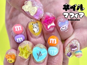 ネイルマフィア 渋谷(NAIL MAFIA)/ゴテゴテ/カラフル/ポップネイル