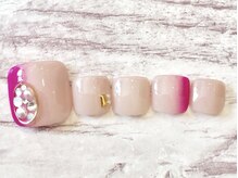 ネイルサロン アミュゼ/定額デザインフットジェル 