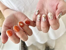 ちぐはぐネイル/ショートネイル