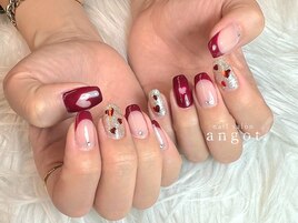 詰め込みハートアートネイル