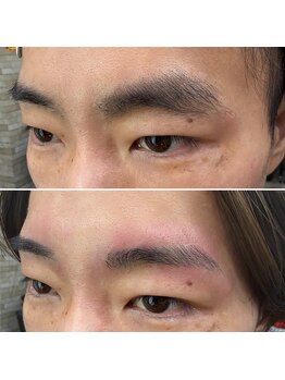 “PEPPU” eyebrow 中目黒【ペップー】［メンズ眉毛サロン・メンズアイブロウ］/【メンズ眉毛】シャープアーチ