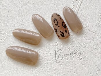 ネイルアンドアイラッシュ ボネール 銀座店(lash Bounail)/シンプル レオパード 7980円