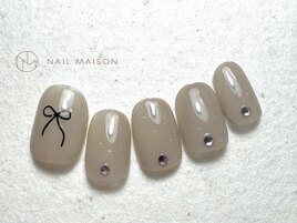 リボンピンクストーン