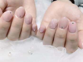 ワンカラー+マーブル