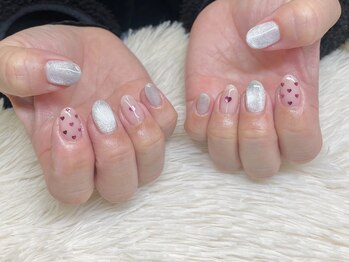 ヴァレンタイン イオン古河店(Valentine)/Heart nail ☆