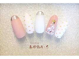 ミラー　クリスマスツリーネイル