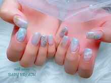 ベイビーブレス(BABY BREATH)/持ち込み☆夏ネイル