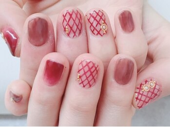 ネイルエルーシェ 立川店(Nail Ercher)/チェックネイル