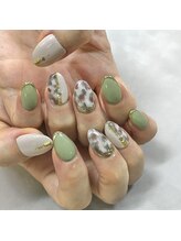 キャンネイル 金山店(Can Nail)/ピスタチオ秋ネイル