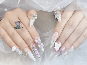 ゴテかわ(GOTE KAWA)/リボンネイル