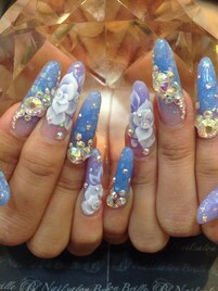 キラキラ3Dネイル