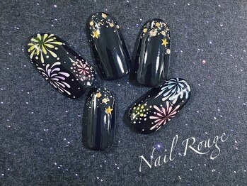 ネイルルージュ(Nail Rouge)/花火ネイル、夏ネイル