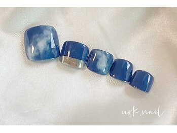 アークネイル 下北沢(urk.nail)/フットネイルニュアンス ミラー