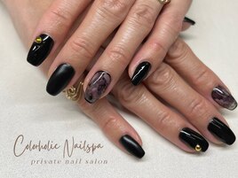 ブラック　大理石　ニュアンス