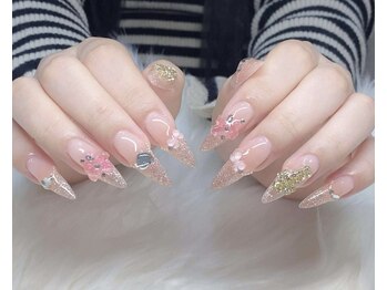 ハラ(Hara)/キラキラ　ピンク　リボン