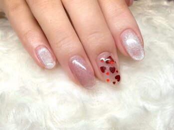 ネイルサロン オー(Oh!)/ハートホログラムネイル