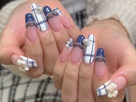 レースチェックネイル