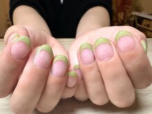 アミュリー ネイル アトリエ(Amury nail atelier)/フレンチ ピスタチオ パステル