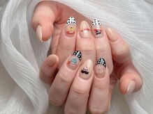 ミキネイルサロン(MiKi Nail Salon)/フレンチアート¥5890+追加シール