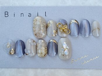 ビネイル(Binail)の写真/【一生モノの思い出を指先に。】ブライダルでネイルがしたいけどできない…そんな方は当店へ♪