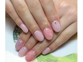 ～ふんわり大理石ネイル～