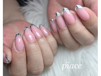 ピアーチェ(Piace)/ガラスフレンチネイル♪
