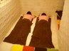 【ペア割◆初回限定】ほっこり体験！塩の部屋40分+フットウォーマ10分/2人で