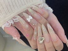 リボン(RIBBON)/【冬にぴったりネイルデザイン】