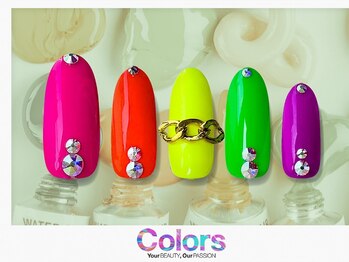 カラーズ広尾 ネイルラウンジ(Colors Hiroo Nail Lounge)/カラフル ネオンアートネイル