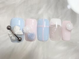 バラリボンネイル¥9000