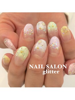 ネイルサロン グリッター(NAIL SALON glitter)/春のお花ネイル