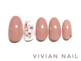 シンプル　押し花