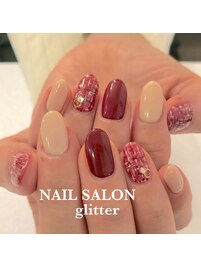 ツイードネイル