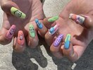 【ジェル】キャラネイル